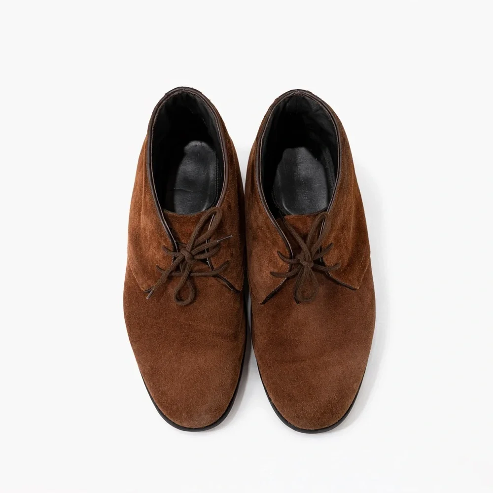 To Boot New York Conte Suede Chukka Boots Mens 11.5 Brown Italian Made